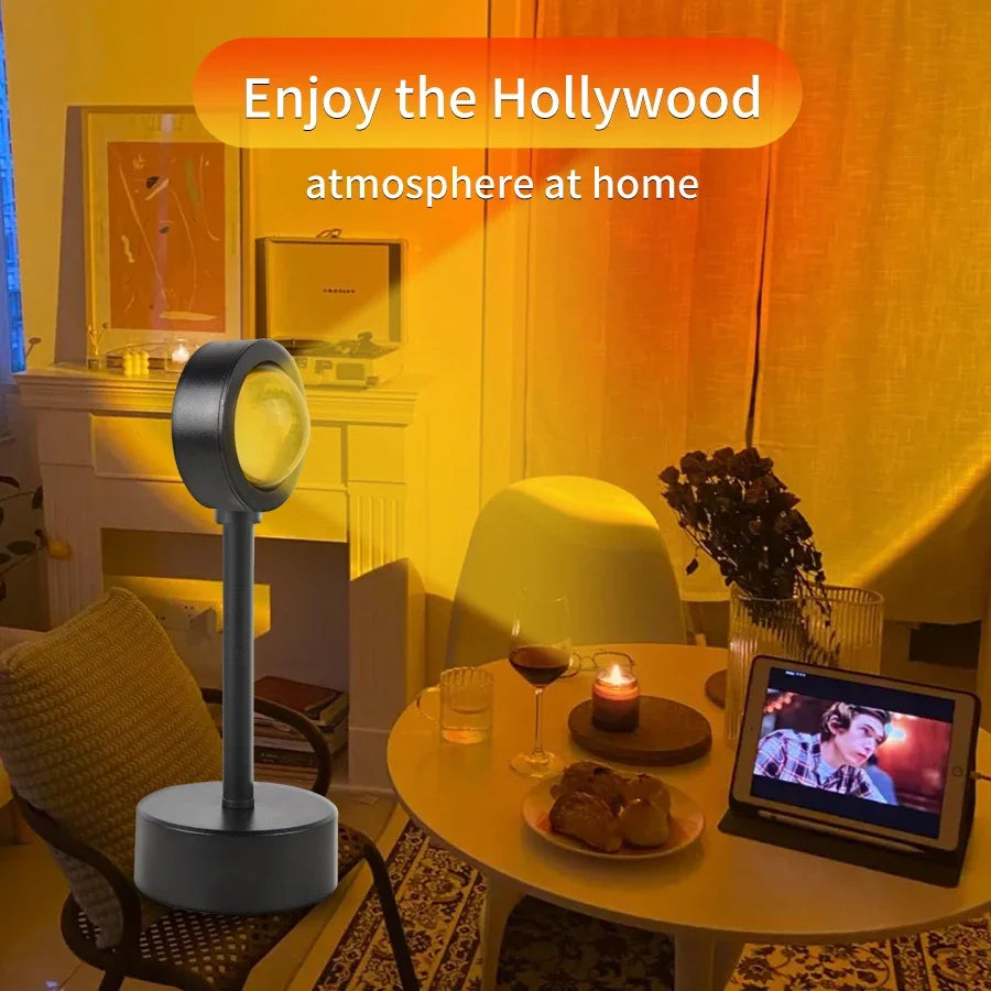 Golden Hour Sunset Projector