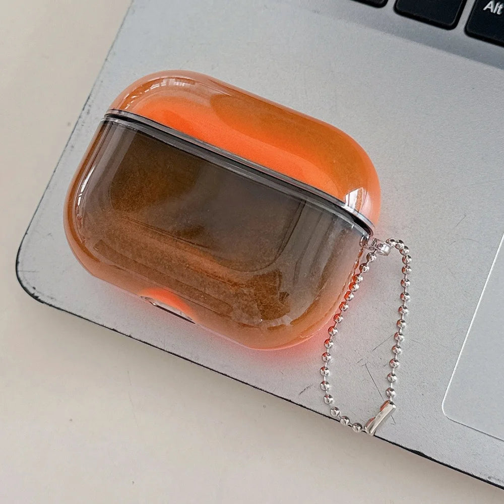 Luminous Quicksand AirPods Case with Keychain