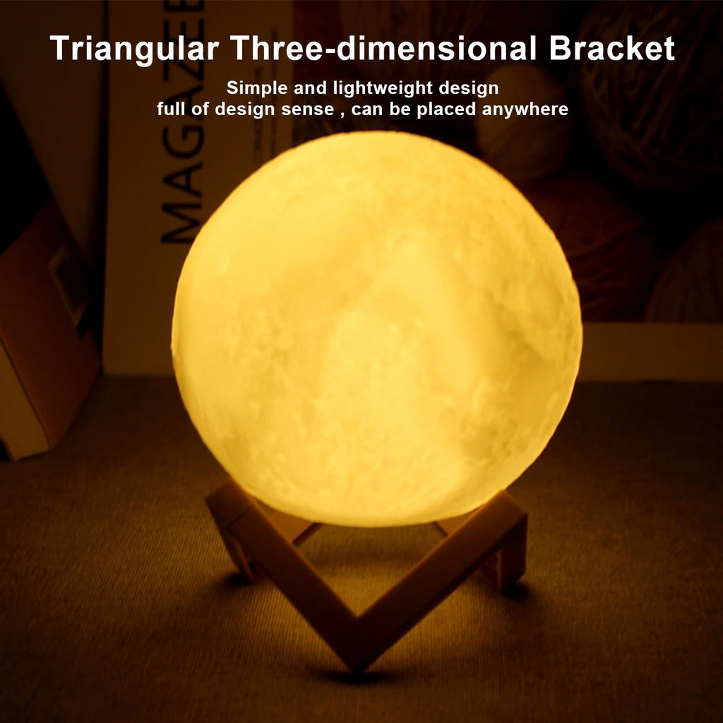 Lunar Moon Lamp with Stand