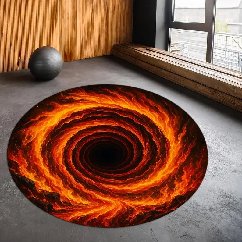 Vortex 3D Illusion Round Rug