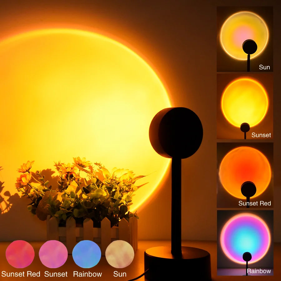 Golden Hour Sunset Projector