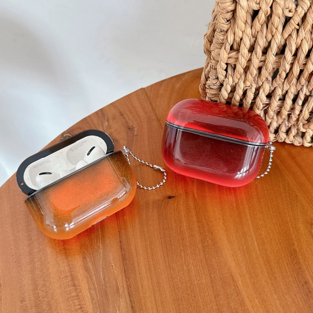 Luminous Quicksand AirPods Case with Keychain