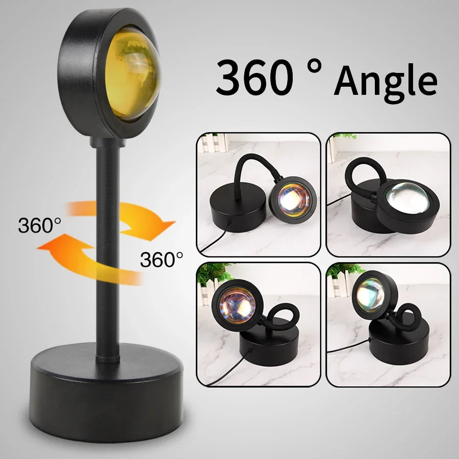 Golden Hour Sunset Projector
