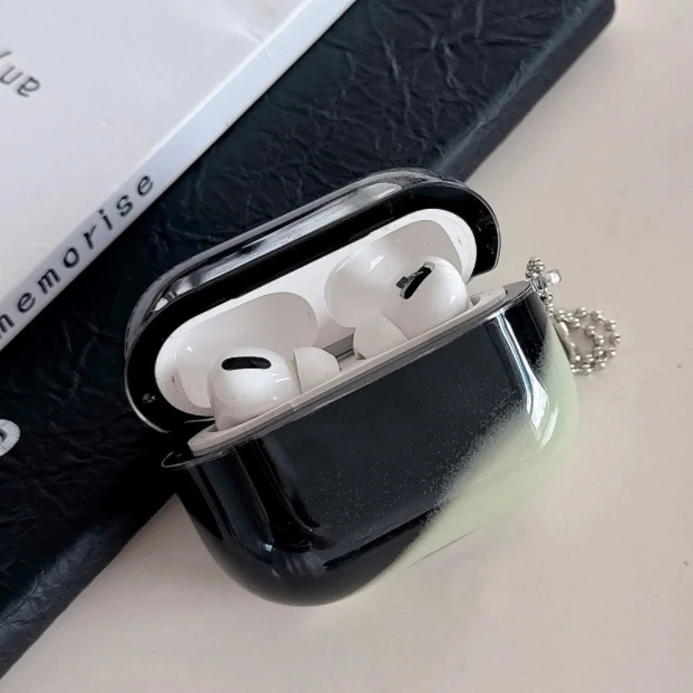 Luminous Quicksand AirPods Case with Keychain