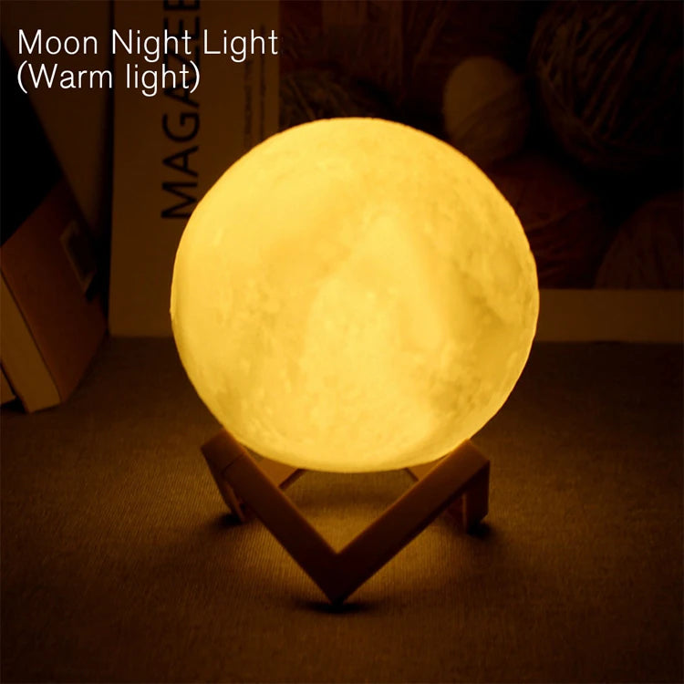 Lunar Moon Lamp with Stand